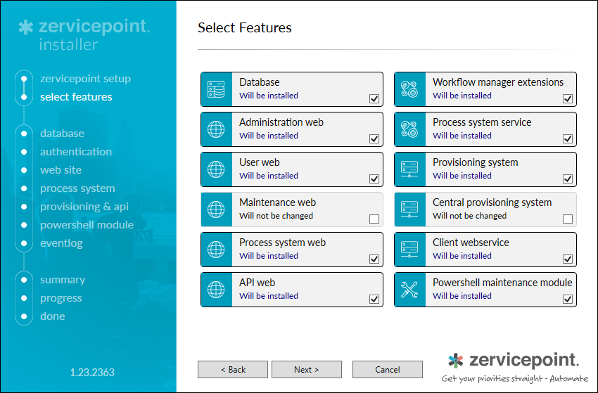 SelectFeatures