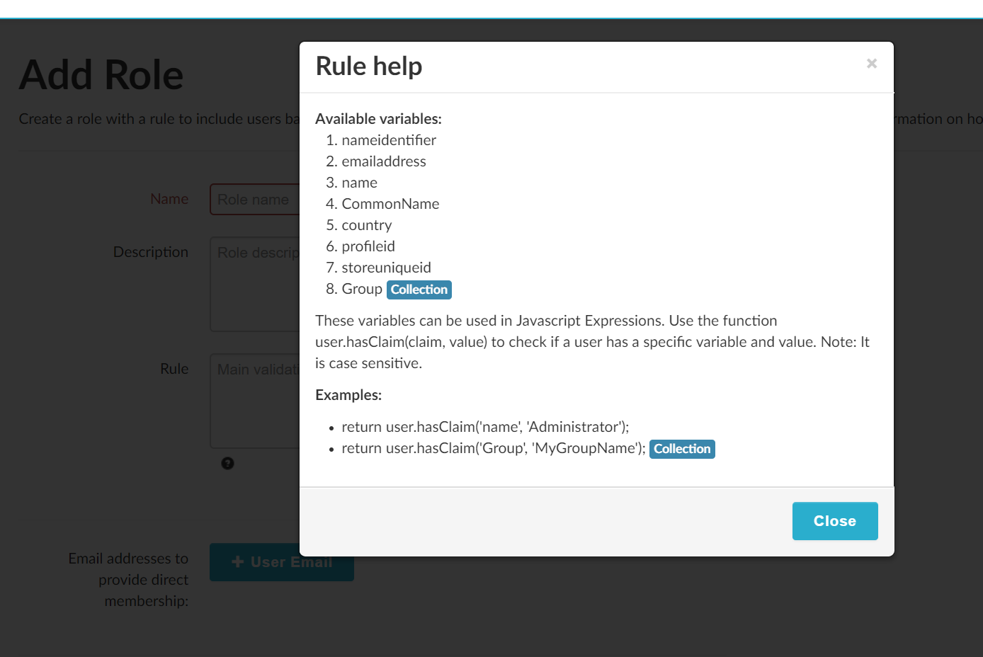 Add Rules