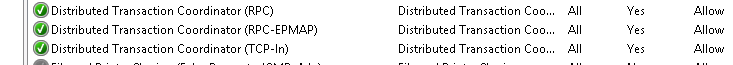 msdtc firewall rules
